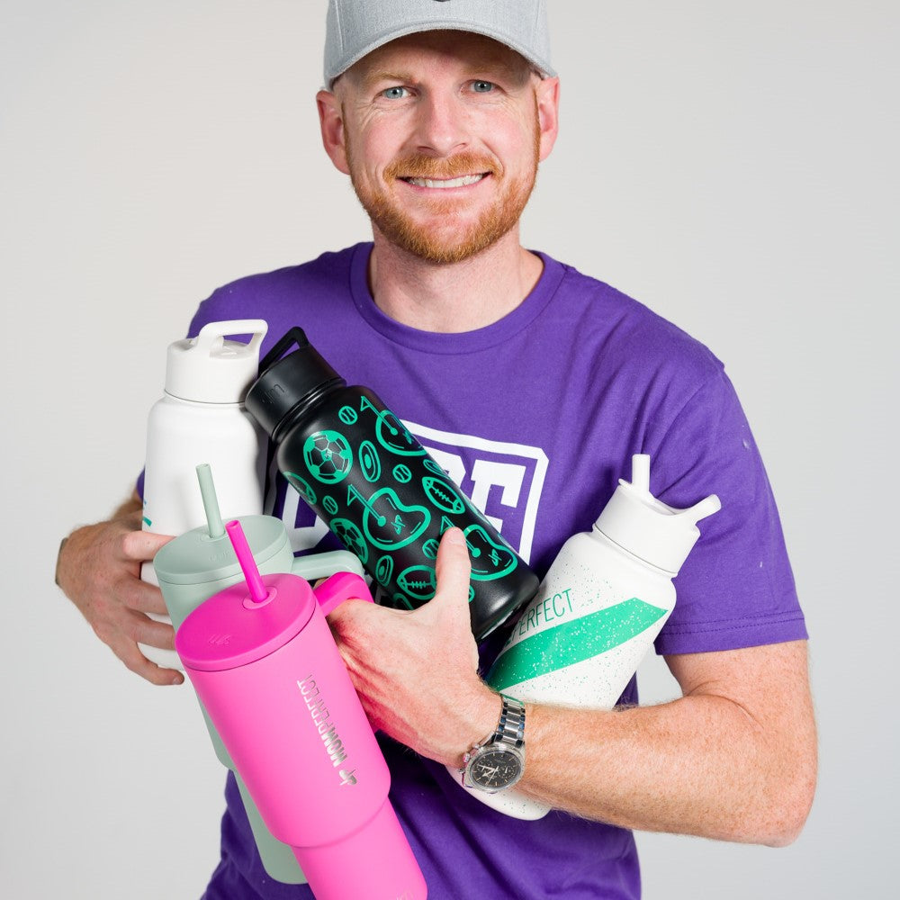 Dude Perfect Summit Water Bottle with Straw Lid - Image 2