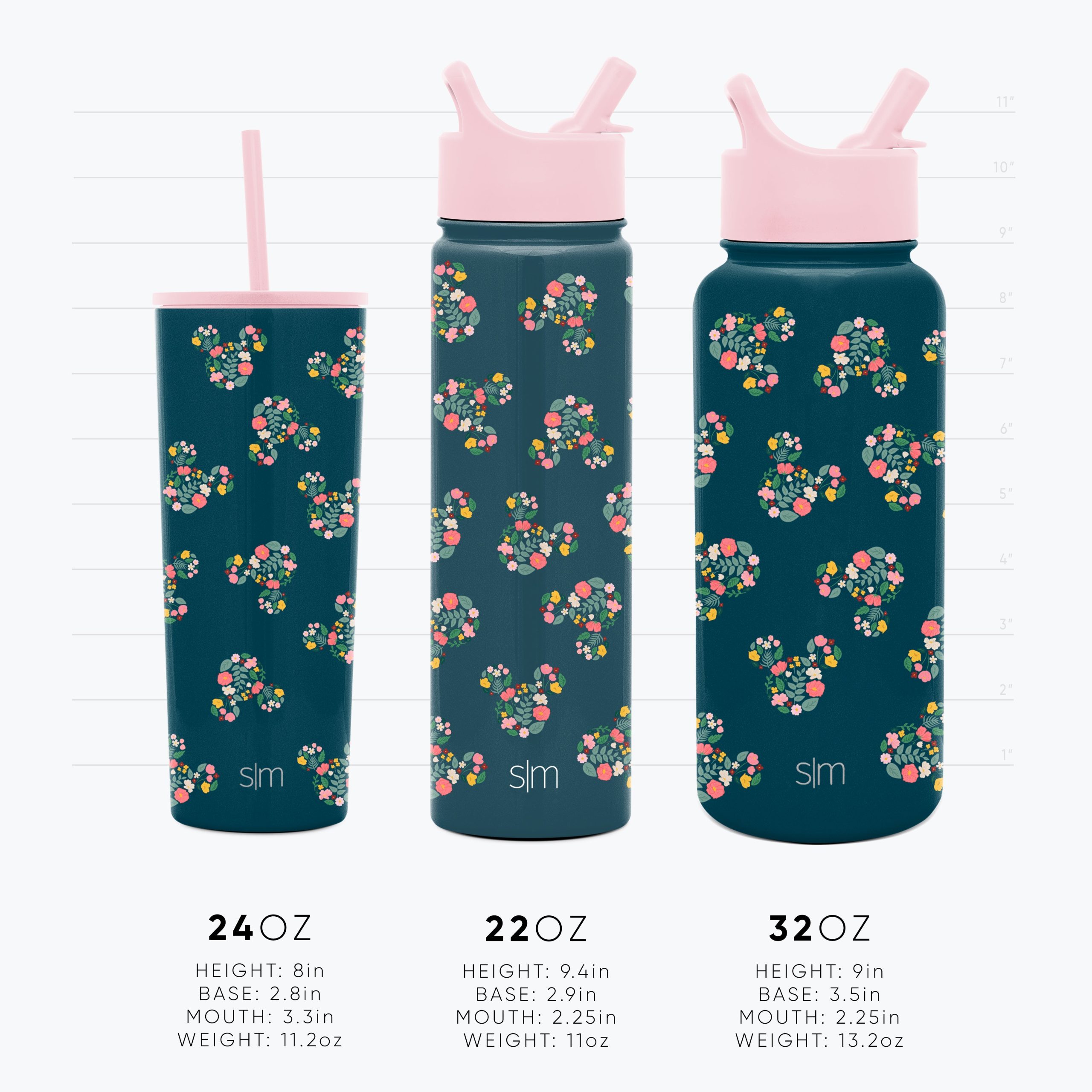 Disney Summit Water Bottle with Straw Lid - Image 4