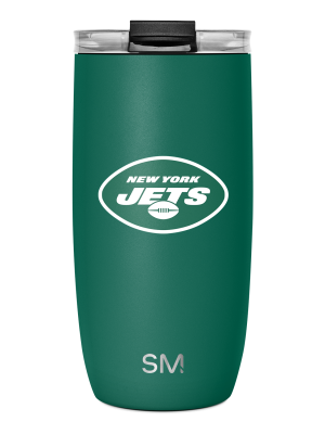 NFL Voyager Tumbler with Clear Flip Lid & Straw