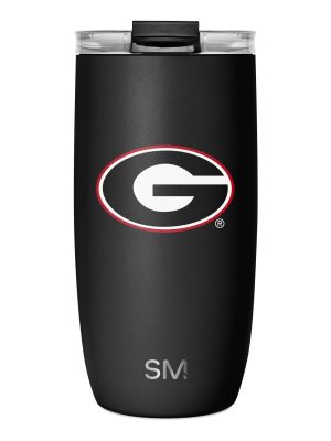 Collegiate Voyager Tumbler with Clear Flip Lid & Straw