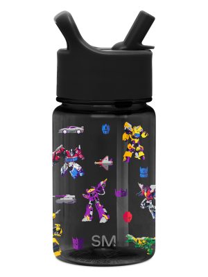 Summit Kids Plastic Water Bottle with Straw Lid