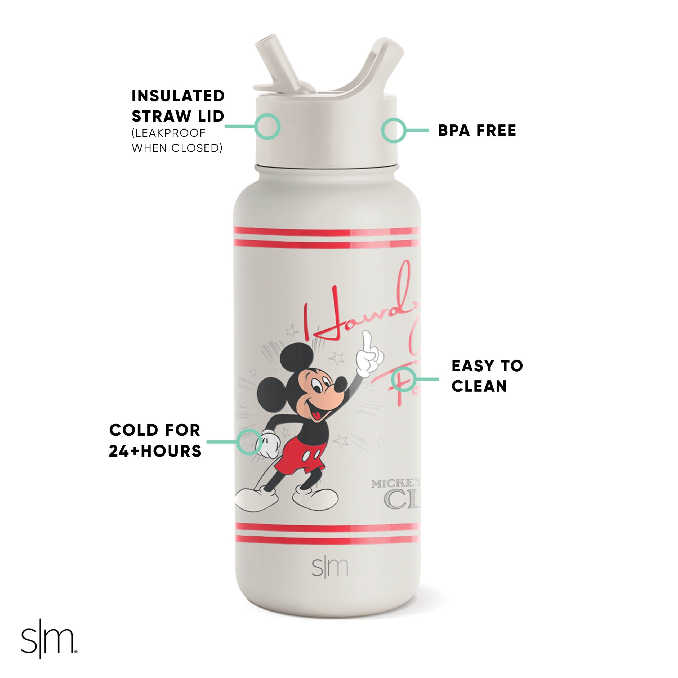 Disney Summit Water Bottle with Straw Lid - Image 2