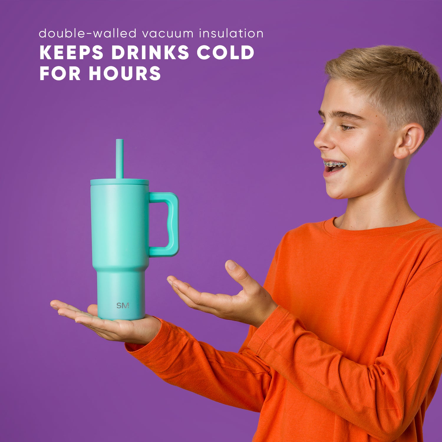 Trek Kids Tumbler with Silicone Straw Lid - Image 4