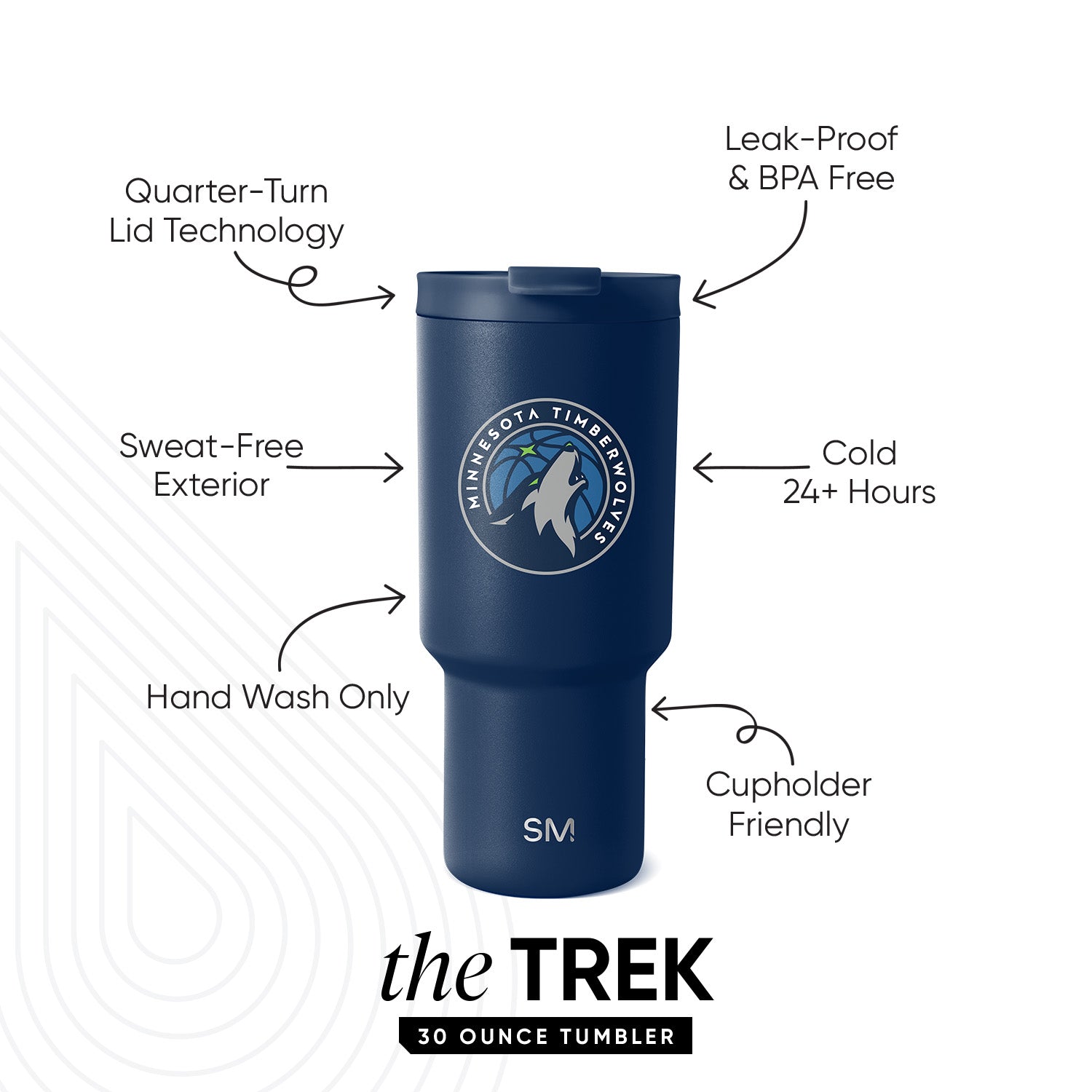 NBA Trek Tumbler with Flip Lid - Image 3